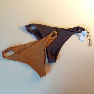 Two knotted bikini bottoms